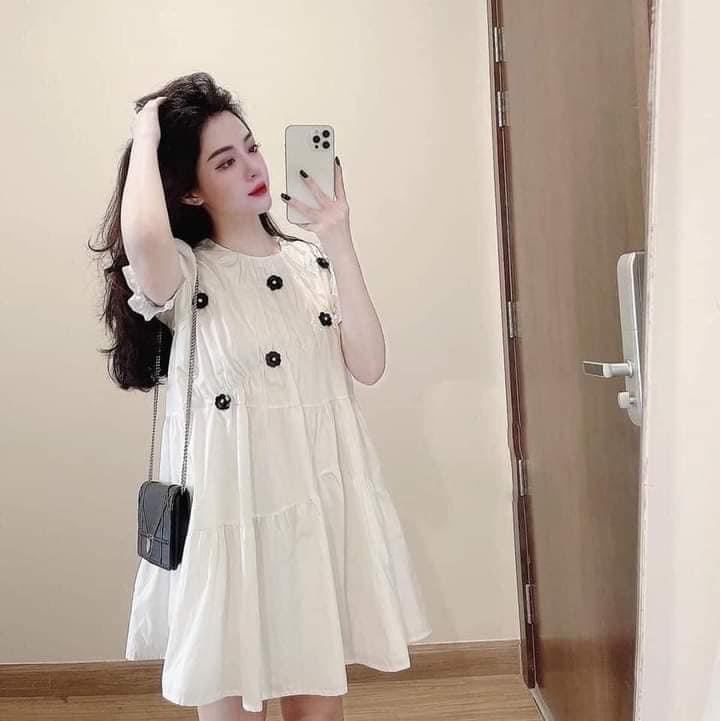 Váy Bầu Đầm Bầu Suông Chất Đũi Thoáng Mát Thời Trang Váy Bầu Mùa Hè 2021