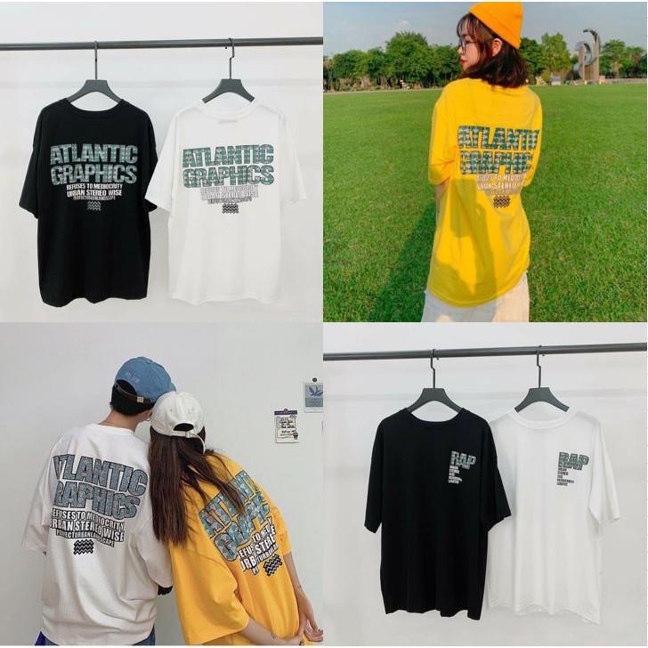 ÁO THUN ÁO PHÔNG TAY LỠ UNISEX NAM NỮ ATHLANTIC THE 1992