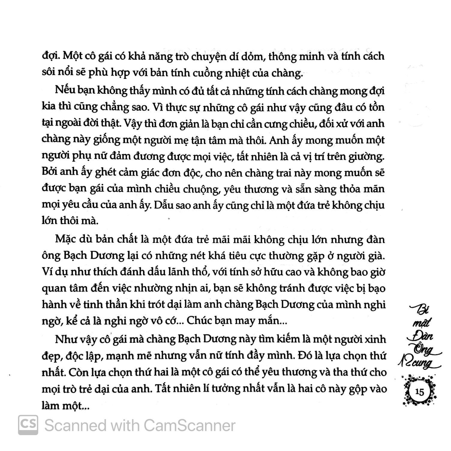 Bí Mật Đàn Ông 12 Cung