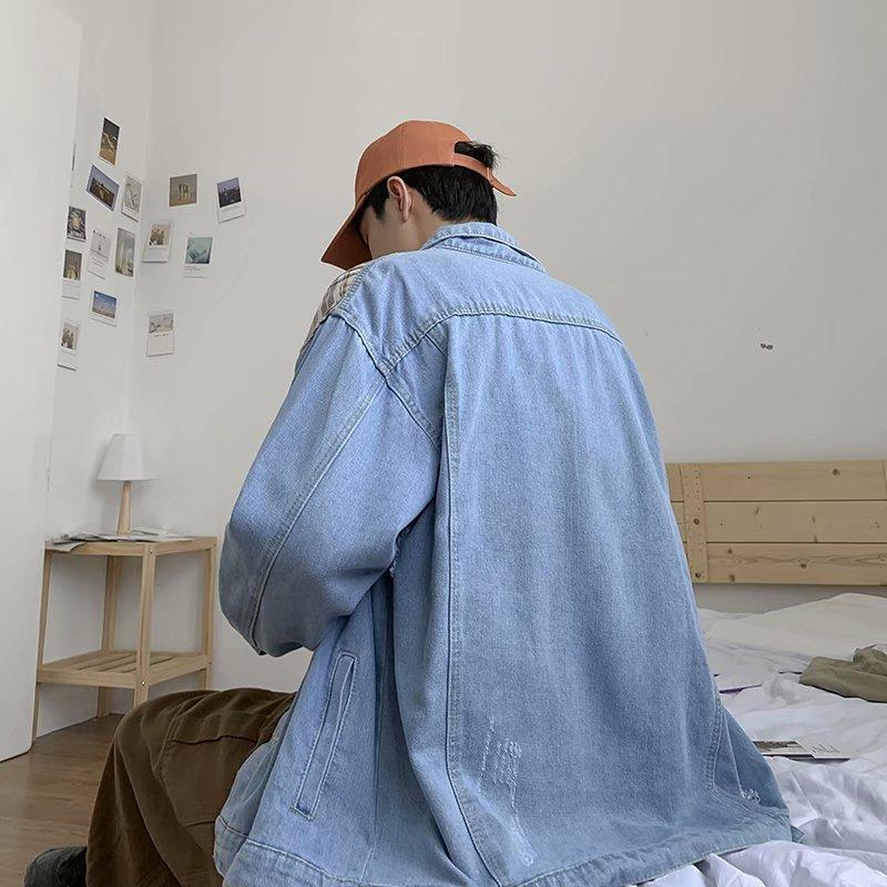 NEW KOREAN STYLE Áo Khoác Denim Phong Cách Hàn Quốc Thời Trang 2020 Cho Nam