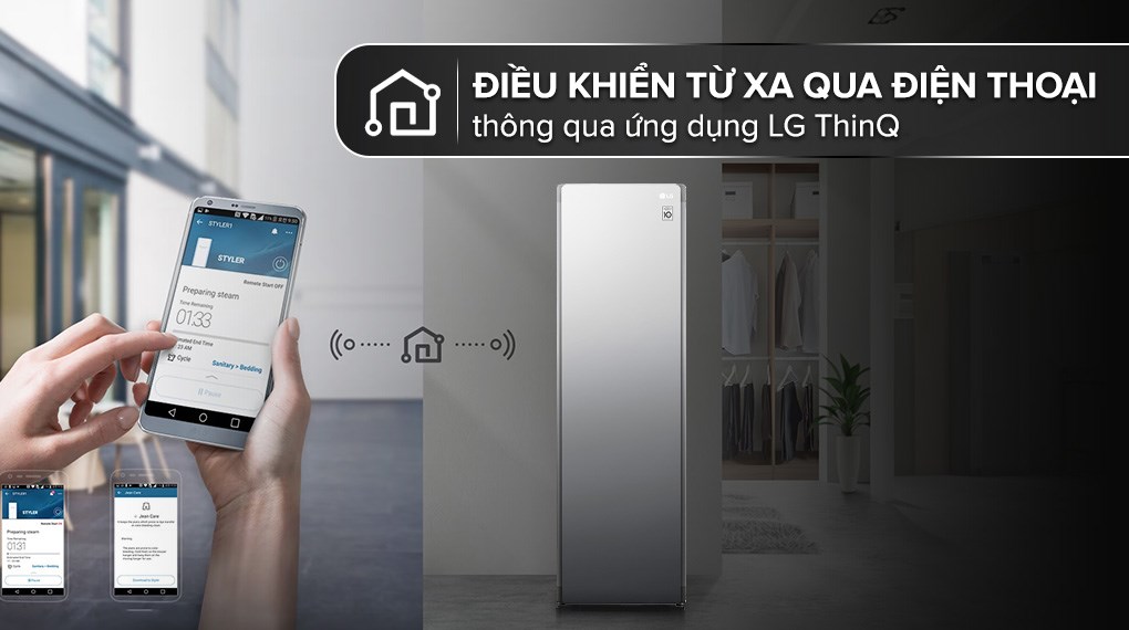 Tủ chăm sóc quần áo thông minh LG Styler Inverter 5 móc S5MB - Hàng Chính Hãng