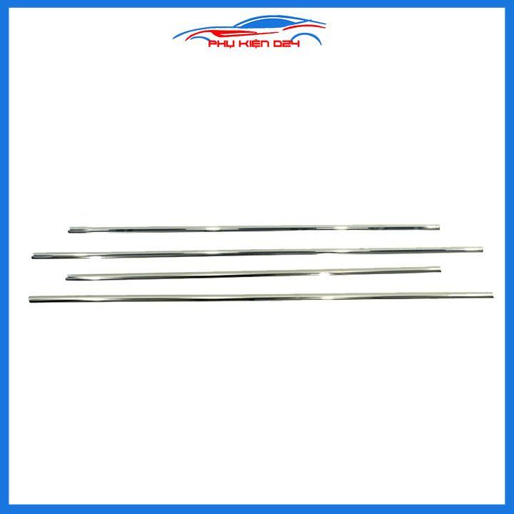 Bộ nẹp viền chân kính inox Innova 2006-2007-2008-2009-2010-2011-2012-2013-2014-2015