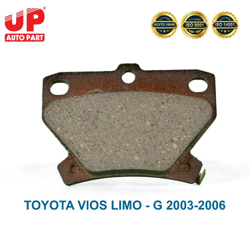 Má phanh bố thắng đĩa sau TOYOTA VIOS LIMO - G 2003-2006