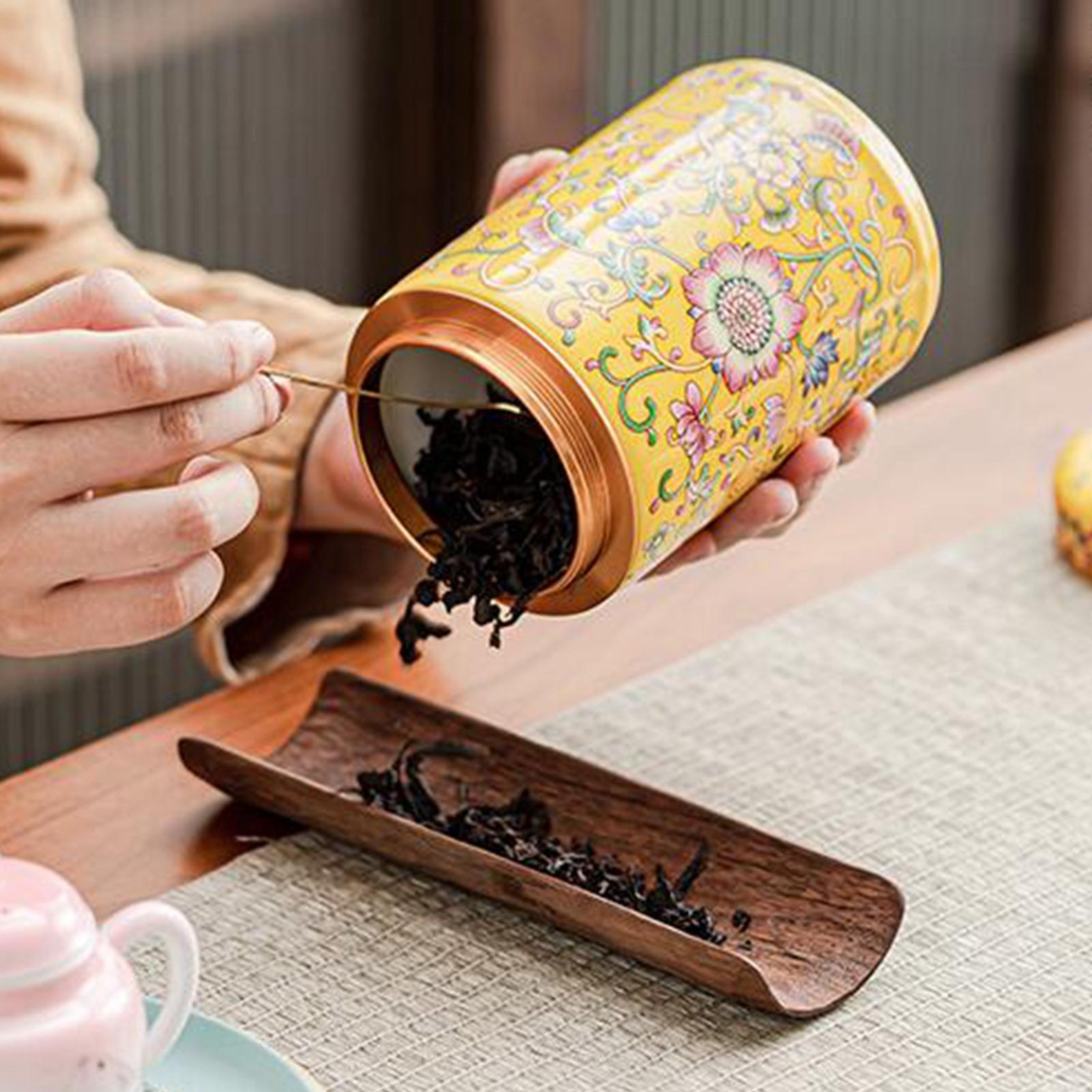 Temple Ginger Jar Tea Canister Decoration Versatile Tea Storage Jar with Lid