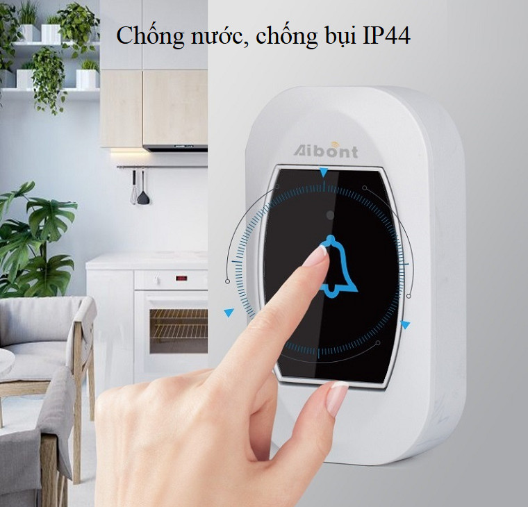 Chuông cửa không dây hiển thị nhiệt độ Aibont R195-WW ( Chống nước, chống bui tốt )