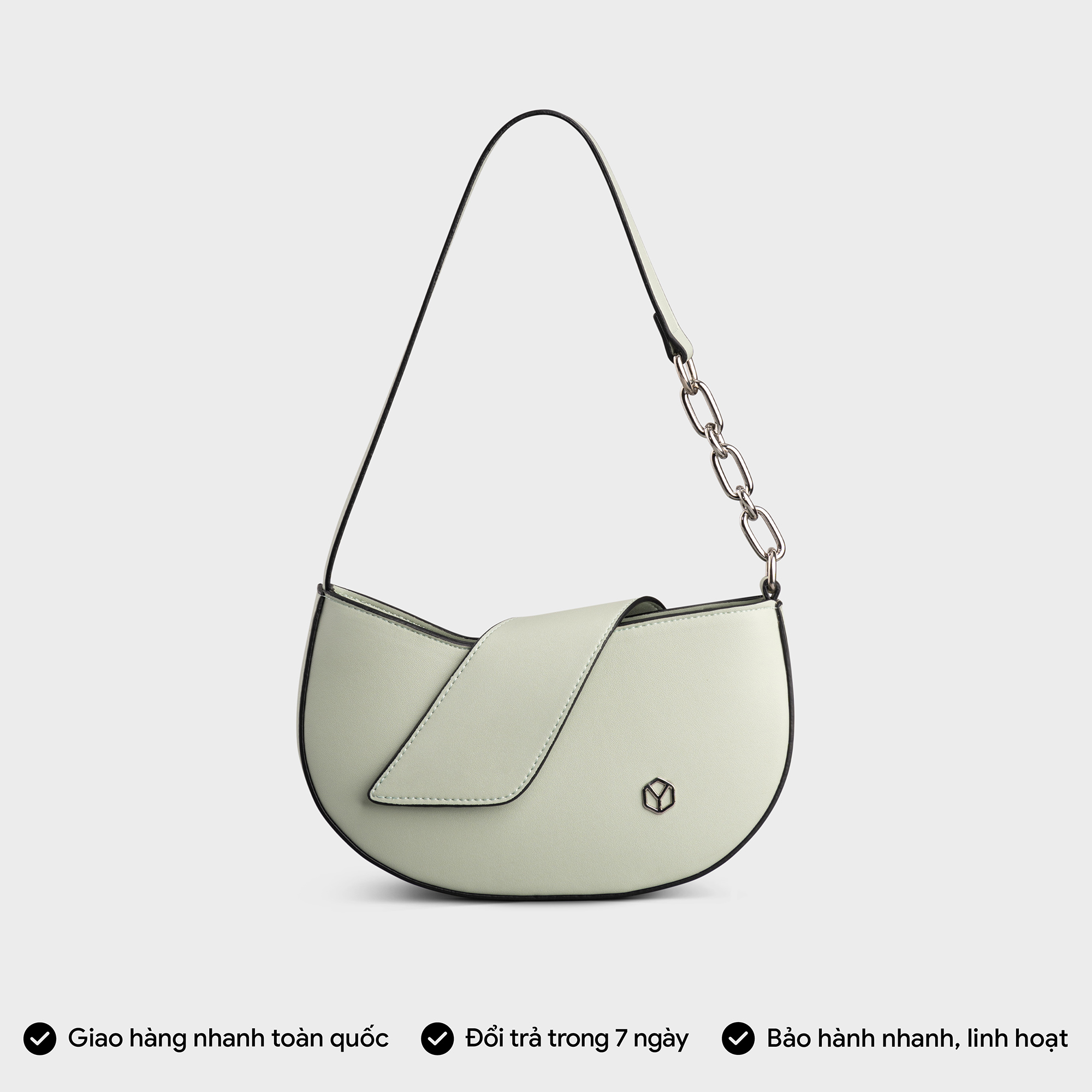 Túi Yuumy ( Thời trang nữ nhỏ cong size 22 - Túi đeo vai da Seasand YN194 )