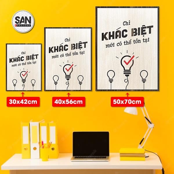 Tranh động lực SAN003, tranh slogan hay ý nghĩa trang trí văn phòng làm việc