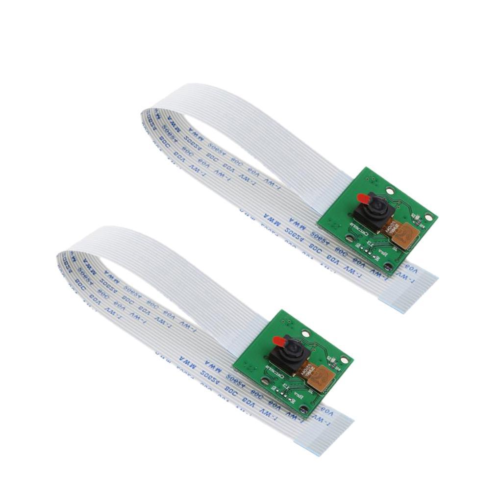 2Pack 1080p Camera Module Board 5MP Webcam Video w/ Cable for Raspberry Pi 3