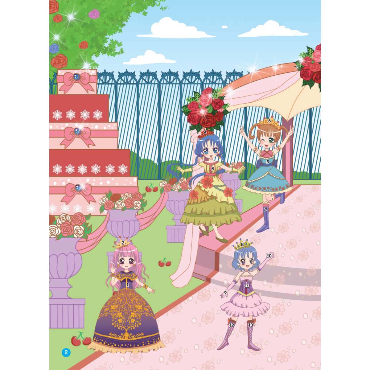 2000 hình dán trang phục công chúa - Công chúa đáng yêu  - tái bản