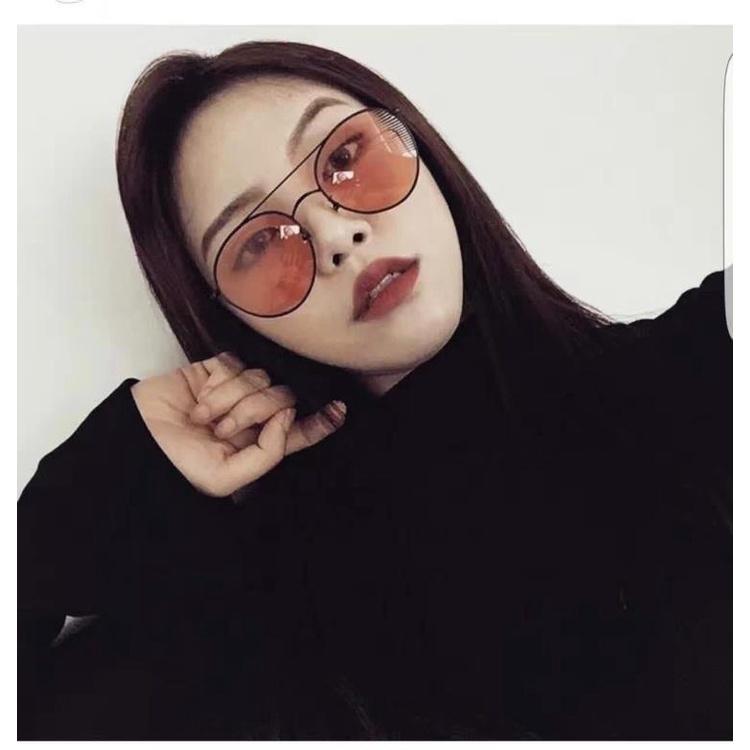 Kính thời trang nữ hàn quốc, kính đi biển, kính chụp ảnh retro gọng kép phong cách ulzzang hàn quốc Maxshop Độc