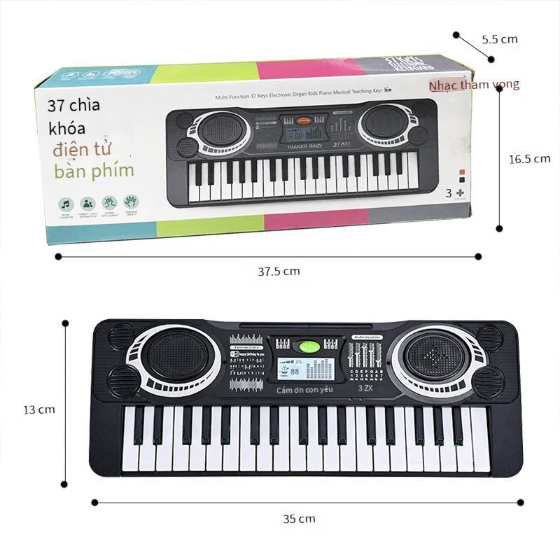Khuyến mại đồ chơi giác ngộ âm nhạc mô phỏng đàn organ điện tử 37 phím giáo dục sớm cho trẻ em micrô âm nhạc đa chức năng đồ chơi đàn piano