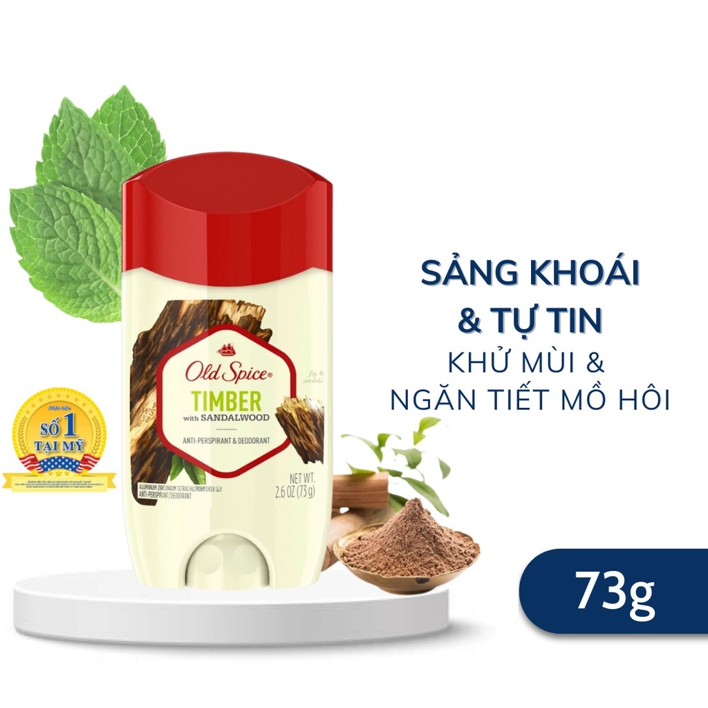 Lăn khử mùi Old Spice Mùi Hương Đặc Biệt Chuẩn [Mỹ] Pure Sport, Fresh, Original, Timber, Bearglove, Fiji, Wolfthorn