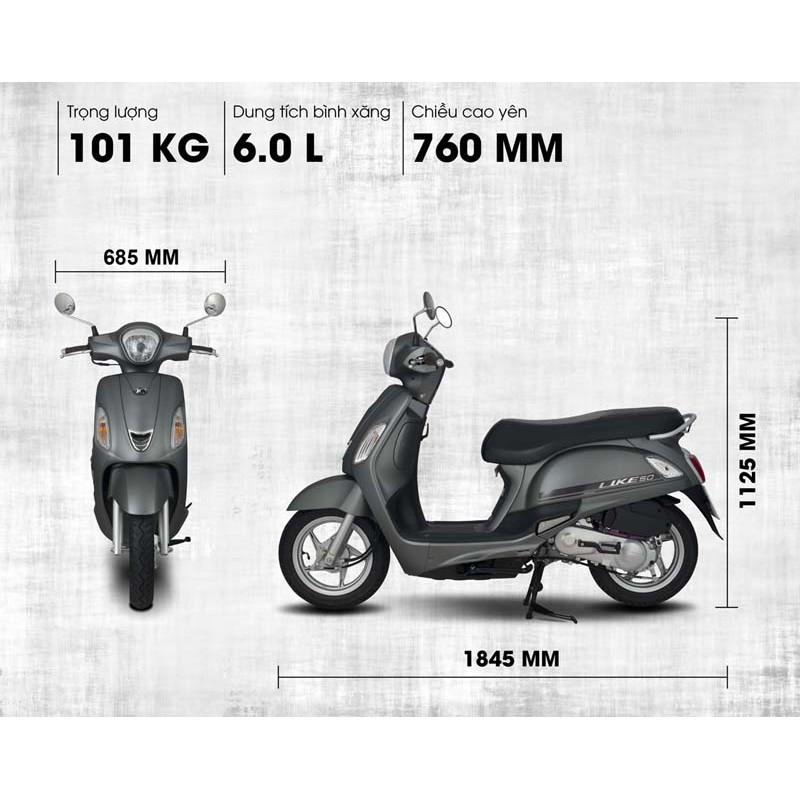 Xe Máy KYMCO Like 50 Bản Cao Cấp