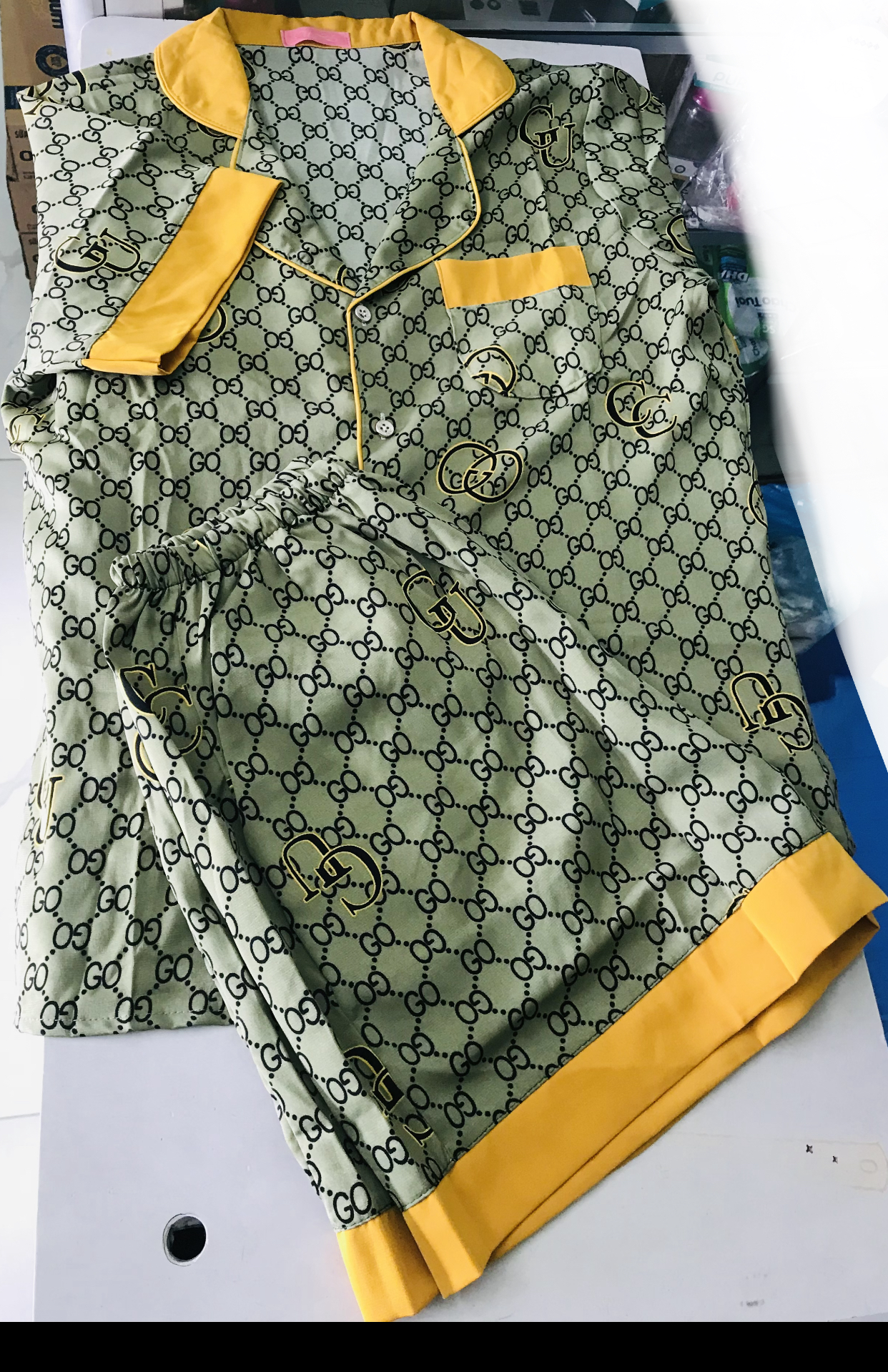 Pyjama Cộc Đùi Mặc Nhà Lụa Qc Thiết Kế Sang Chảnh
