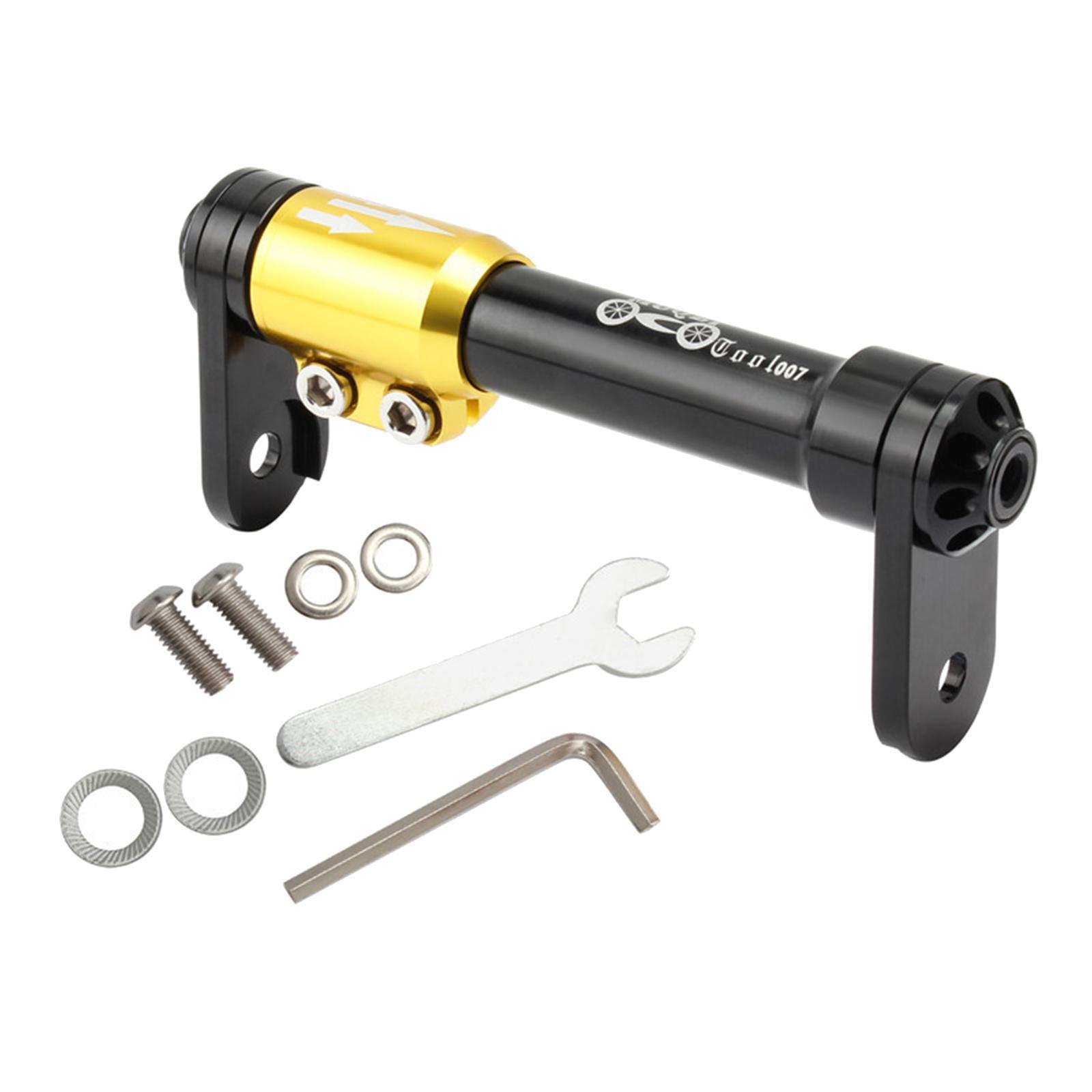 Folding Bike Extension Rod Walking Transport Parts Black