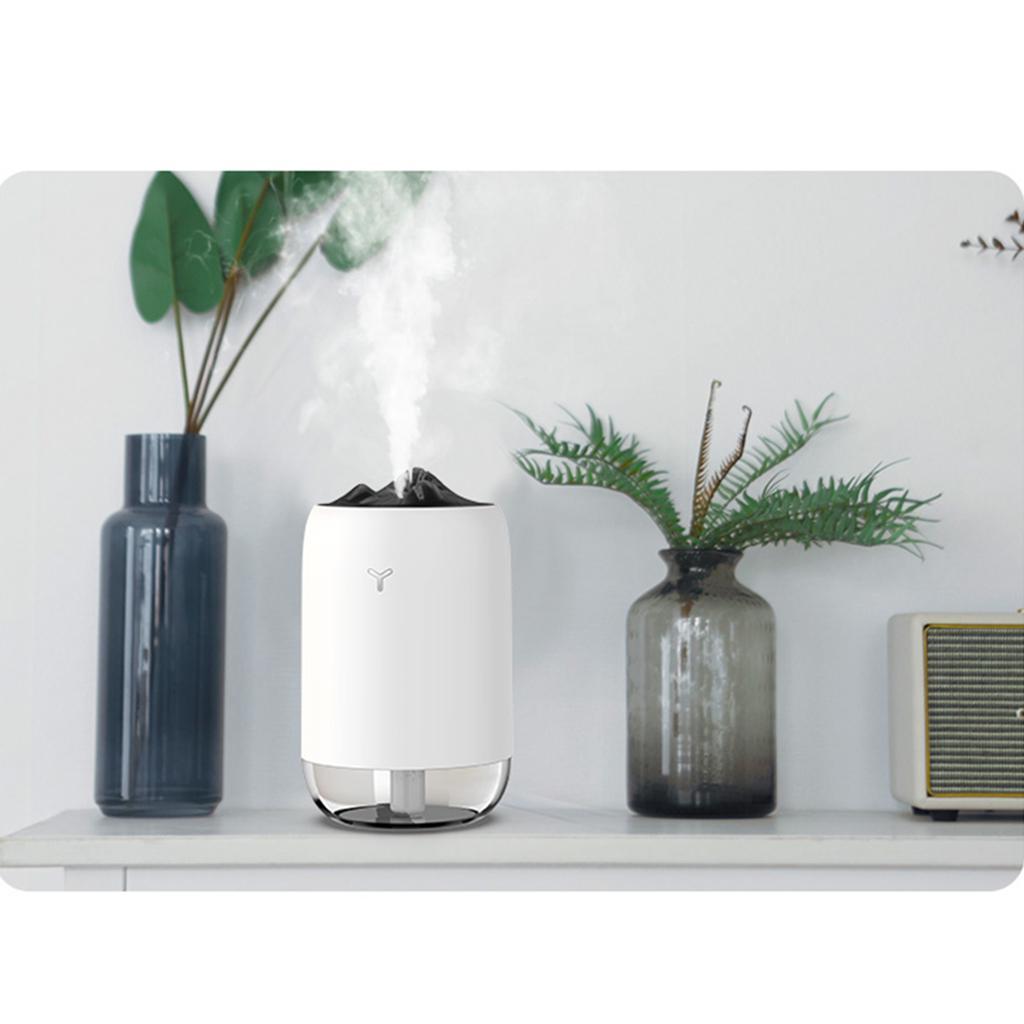 Essential Oil Diffuser LED Night Lamp Mini for Home Spa Car Office White