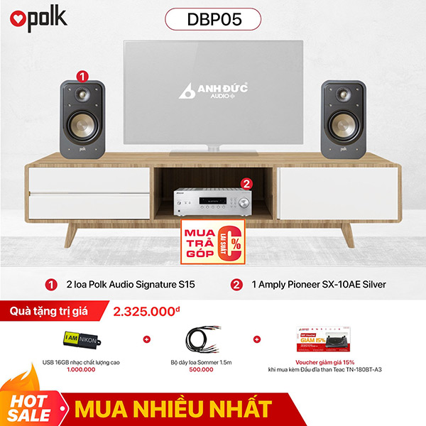 Dàn Âm Thanh Nghe Nhạc POLK AUDIO DBP05 - Hàng Chính Hãng BH 12 Tháng