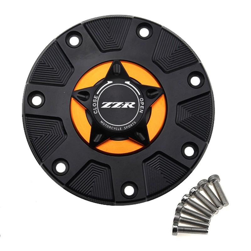 Nắp Bình Xăng Bằng Nhôm CNC Cho Xe Mô Tô Kawasaki ZZR400 ZZR600 ZZR1100 1993-2006