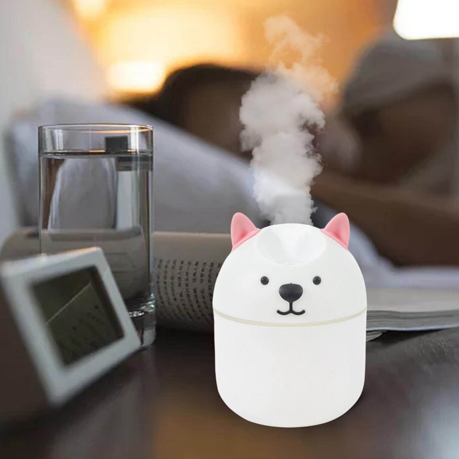 Electric Mist Humidifier Essential Diffuser for Kid Nursery Baby Room Car White