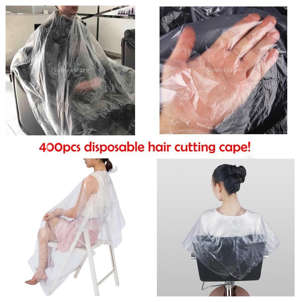 400Pcs Disposable Hair Cutting Cape Hair Salon Gown Barber Shop Capes Apron