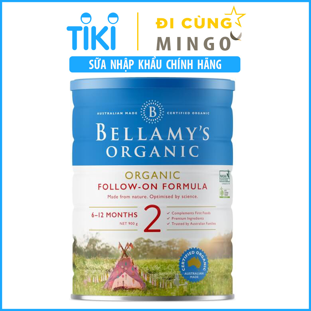 Sữa Bellamy's Organic số 2 Follow On Formula Step 2 900g (6-12 tháng) - Nhập khẩu Úc