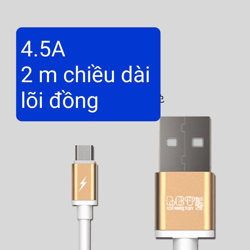 Cáp sạc nhanh vỏ chống cháy 4.5A . 2m