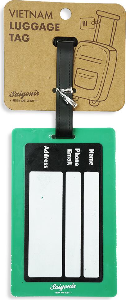 Thẻ Treo Hành Lý Luggage Tag Saigonir Hình Ảnh Hoa Sen Việt Nam Chất Liệu Nhựa Dẻo PVC Kích Thước 6.8*10.5cm Phù Hợp Làm Quà Lưu Niệm Cho Người Nước Ngoài