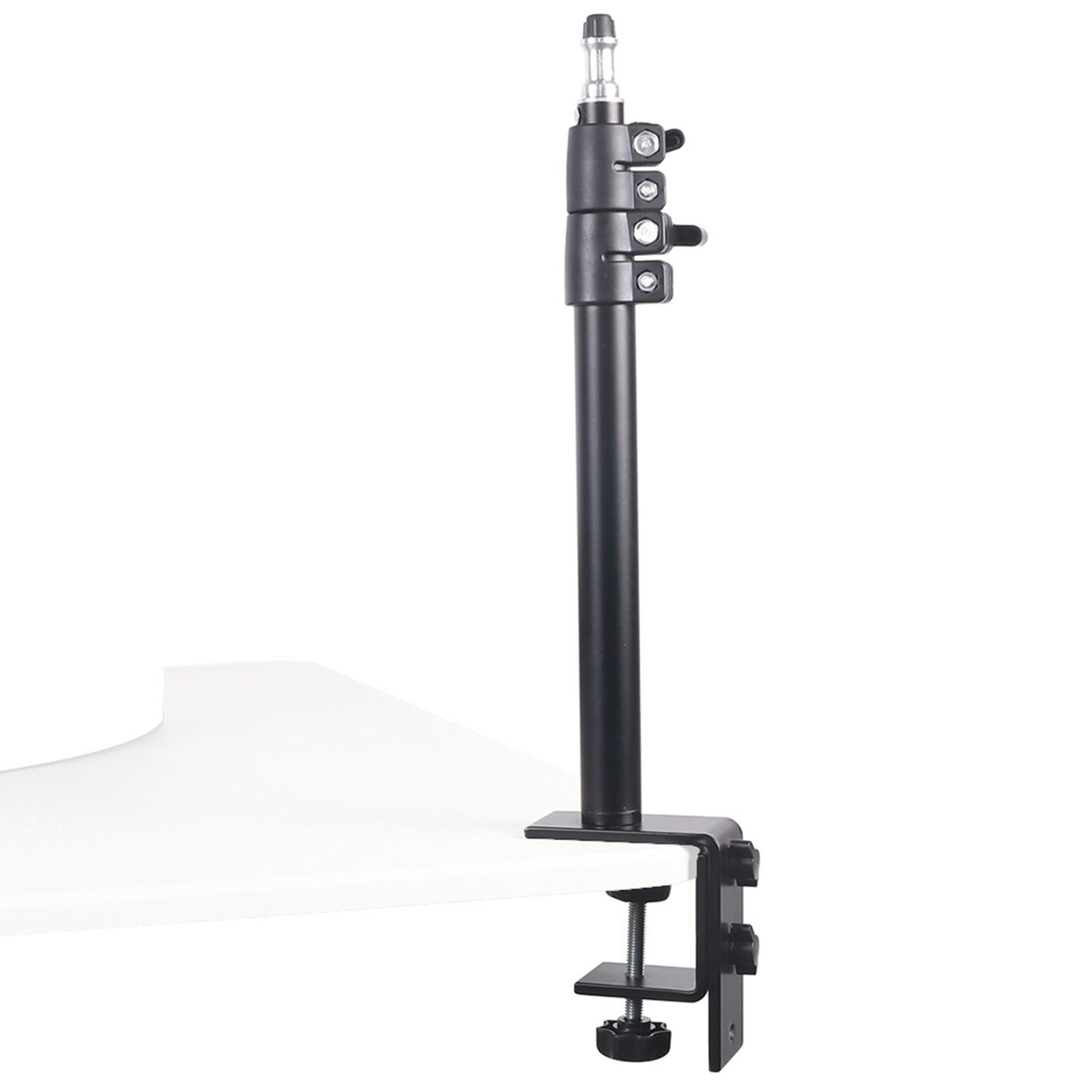 Desk Mount Stand Tabletop L clamp Mounting Adjustable Table Stand Aluminum for DSLR Camera light Panel Light Mic