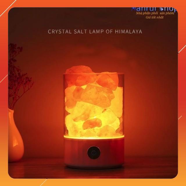 Hot Đá muối Himalaya lọc không khí kiêm đèn ngủ 0.9kg