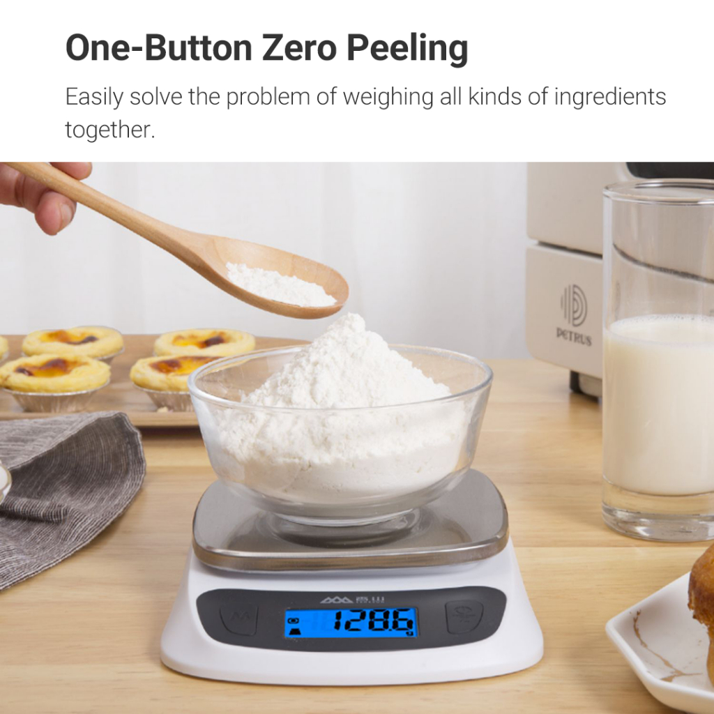Xiaomi youpin Cân Điện Tử Siêu Mỏng Màn Hình lcd 5kg Tiện Dụng Cho Nhà Bếp