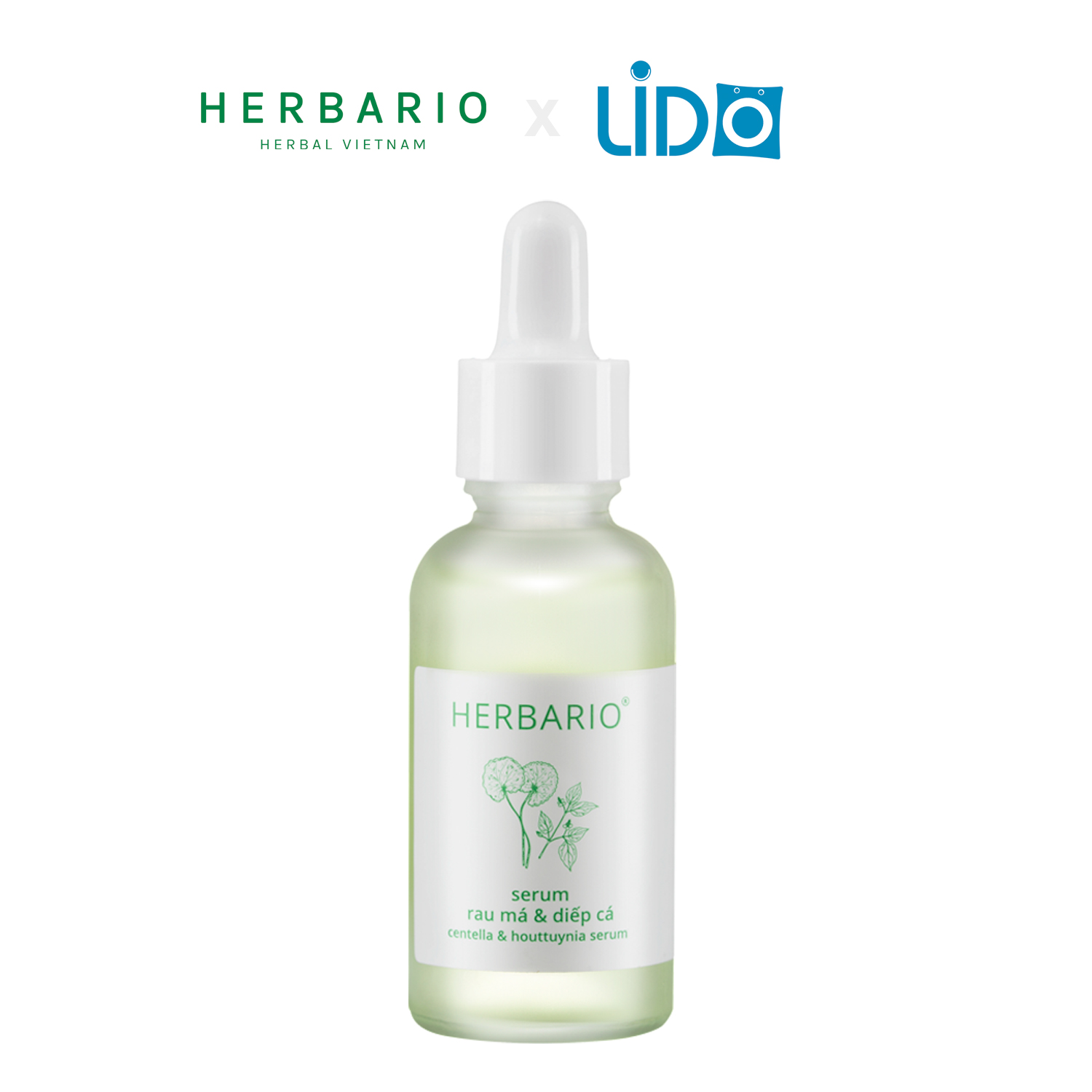 Serum Rau má &amp; Diếp cá Herbario 30ml - Hàng chính hãng