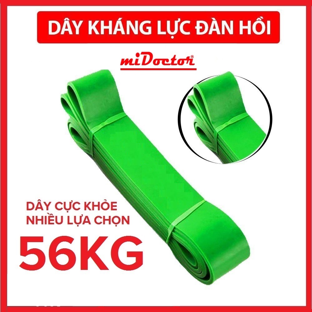 Dây kháng lực tập gym, Power Band đa năng, hỗ trợ luyện tập thể dục, dây trợ lực tập gym Powerband Tập Toàn Thân, Dây kháng lực bằng cao su tự nhiên dùng khi tập thể hình, yoga, pilate – Chính hãng miDoctor