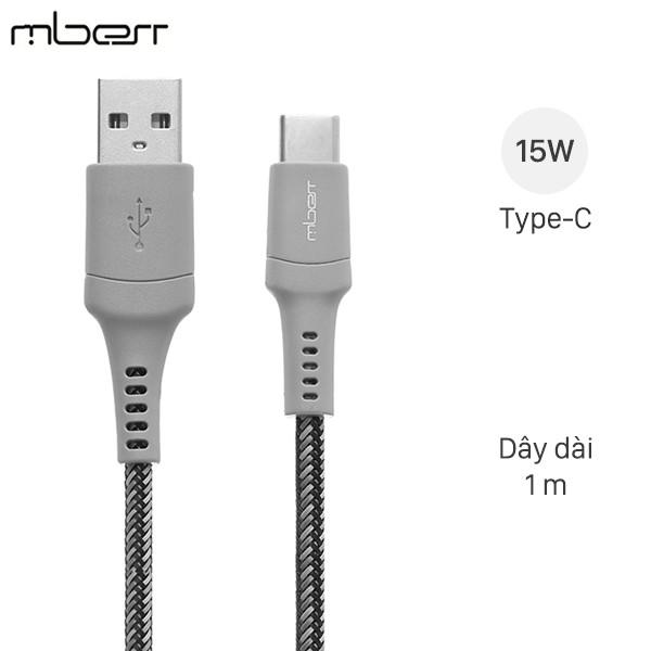 Cáp Type C 1m Mbest DS462G-WB Xám - Hàng chính hãng