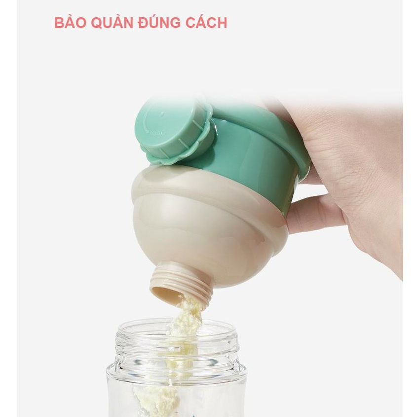 Hộp Chia Sữa Và Đồ Ăn Cho Bé AAG 621 Nhựa Cao Cấp - Hàng Chính Hãng