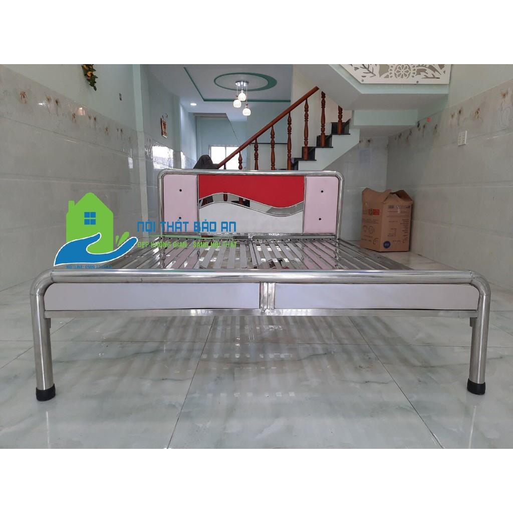 Giường ngủ inox tròn cao cấp nhiều kích thước từ 1m đến 1m8x2m - Mẫu 04 - Nội Thất Bảo An