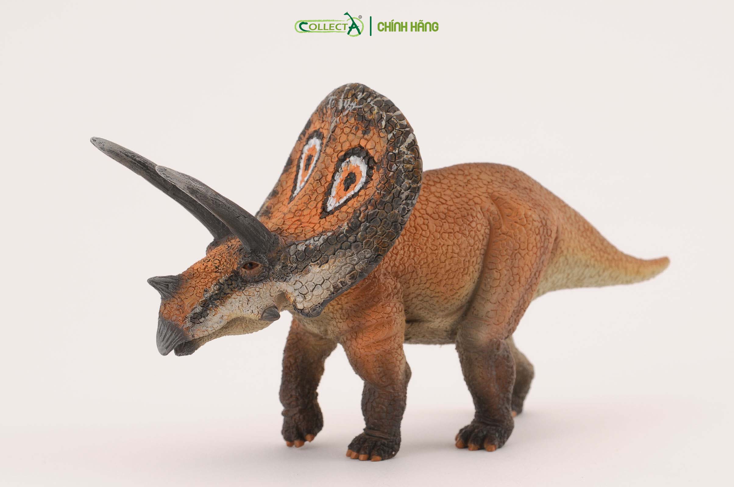 Mô hình thu nhỏ: Khủng Long Torosaurus  - Torosaurus, hiệu: CollectA, mã HS 9654140[88512] -  Chất liệu an toàn cho trẻ - Hàng chính hãng