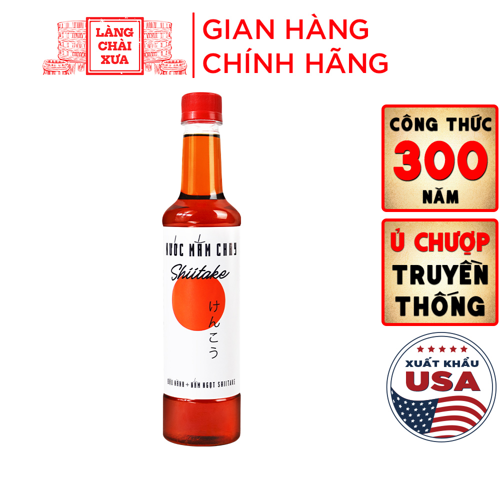 Đặc Sản Phan Thiết - Nước Mắm Chay Cao Cấp Làng Chài Xưa Chai Nhựa 525Mlchai Nấm Ngọt Shiitake Nhật Bản, Đậu Nành, Thơm Dứa