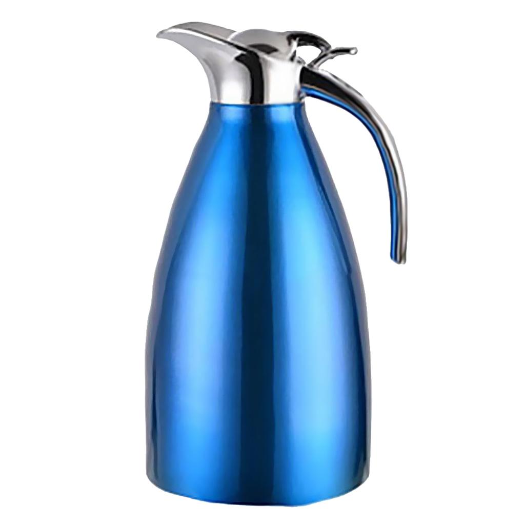 Cold Thermal Carafe Bottle 1.5L Flask Pot For Coffee Tea Water Silver