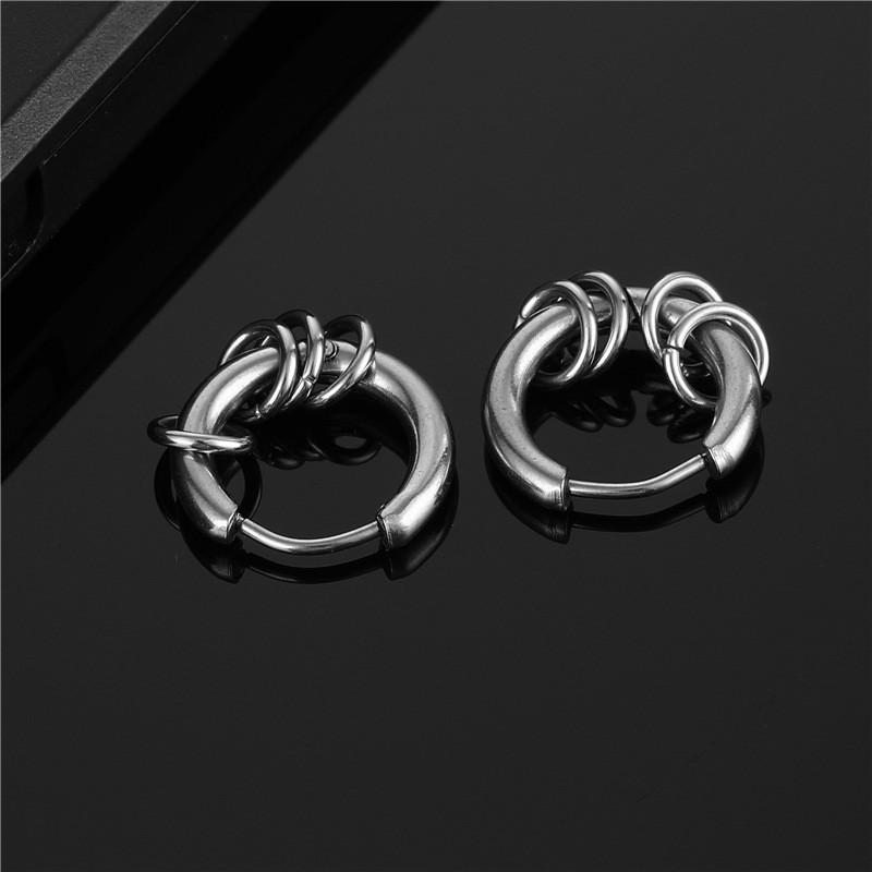 Bông tai nam nữ dạng tròn - Cực dày, kích cỡ 10 mm