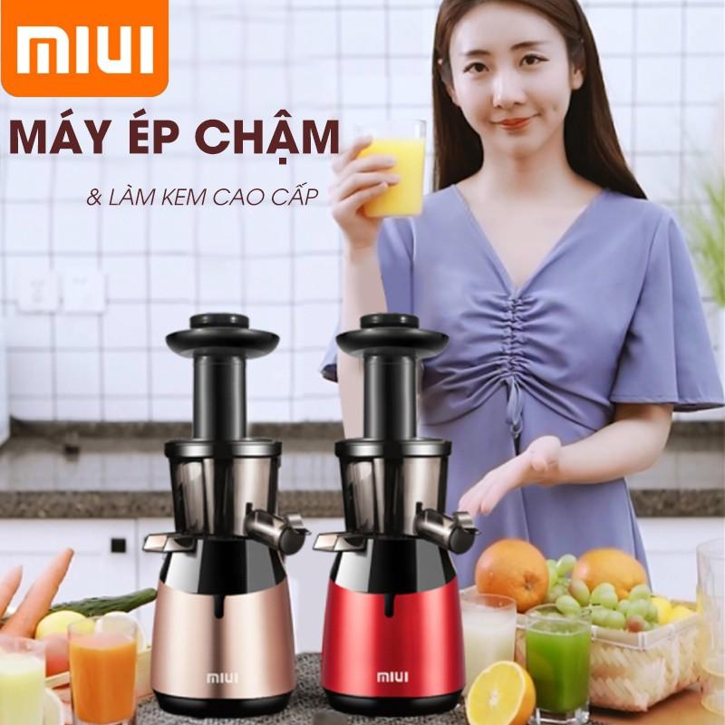 Máy ép chậm hoa quả làm kem ép rau củ hoa quả, máy ép chậm trái cây MIUI B11 - Hàng chính hãng