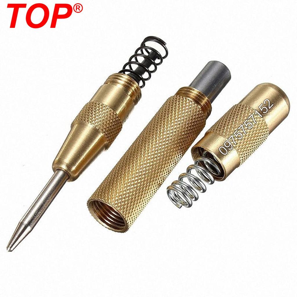 Đục lấy dấu tự động (Bung tu) thép S2 cao cấp hãng TOP, dụng cụ phá kính thoát hiểm, dụng cụ định vị, đục lỗ tâm