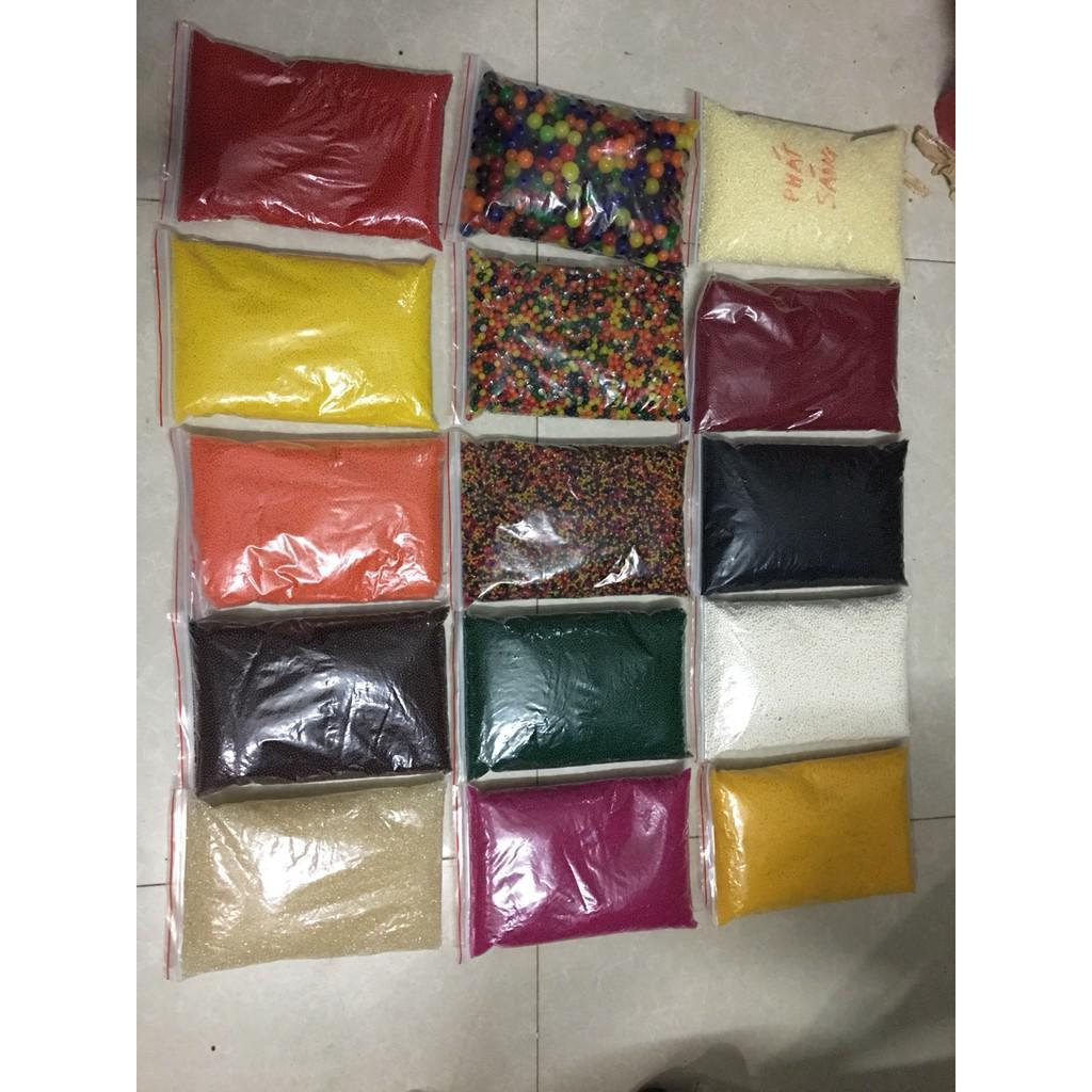 1kg hạt nở nhật bản gồn 10 triệu viên đủ màu trang trí nhà cửa 20 mẫu