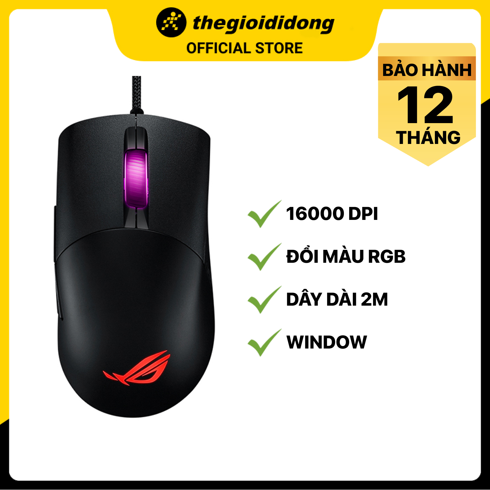 Chuột có dây Gaming Asus Keris - Hàng chính hãng