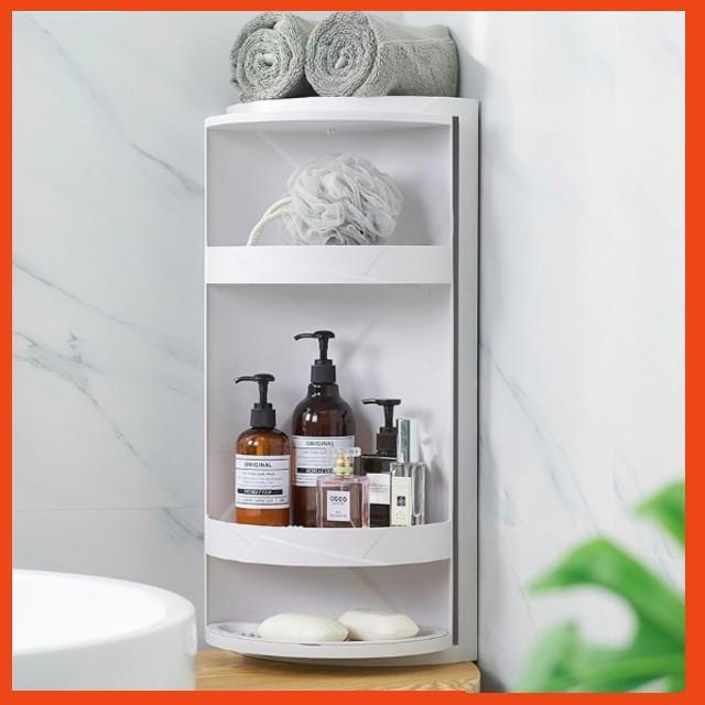 Khuyến mãi - Kệ đựng đồ Phòng Tắm 3 Tầng nhựa ABS xoay 360 độ