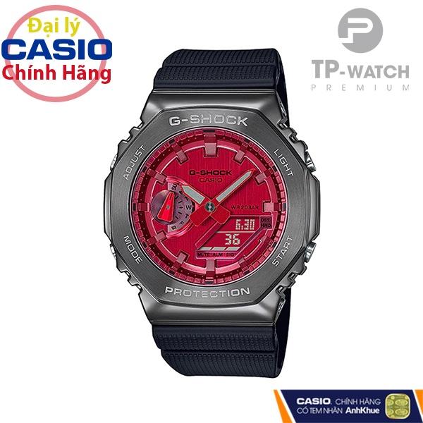 Đồng Hồ Nam Dây Nhựa Casio G-Shock GM-2100B-4ADR Chính Hãng - GM-2100B-3A Mặt Kim Loại