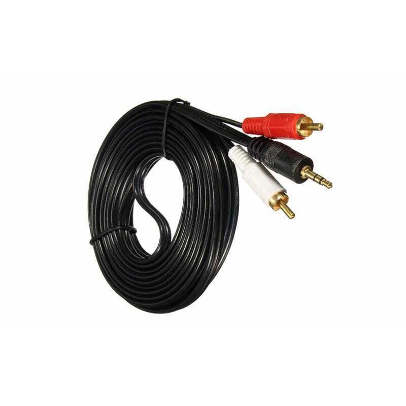 Dây chuyển Audio từ jack 3.5mm (3 ly) đực ra jack AV (bông sen) đực – dài 1.5m