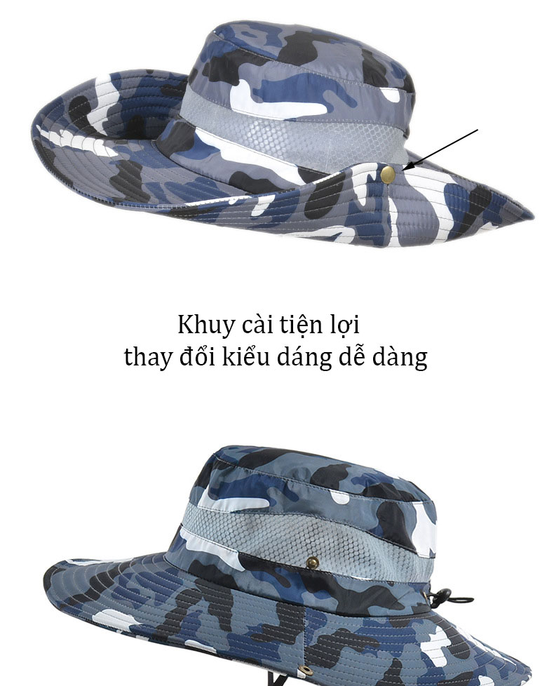 Mũ chống nắng ngoài trời nam và nữ phong cách Hàn Quốc mã MU9018