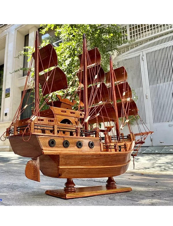 THUYỀN GỖ GÕ THUẬN BUỒM XUÔI GIÓ DÀI40-60 LÀM QUÀ TẶNG TÂN GIA,TRANG TRÍ BÀN LÀM VIỆC