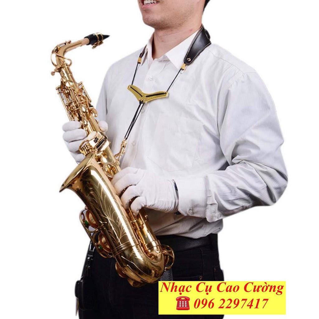 Dây Đeo Kèn Saxophone Da Bò Cao Cấp