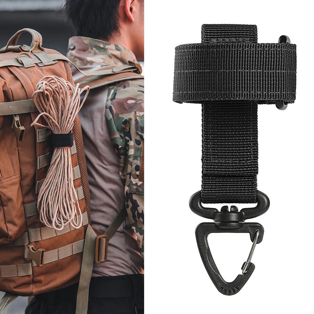 2x Adjustable Glove Holder Strap Hiking Backpack Rope Hanger Worker Work Gloves Belt Hanger Grabber Rotatable Hook Accessories